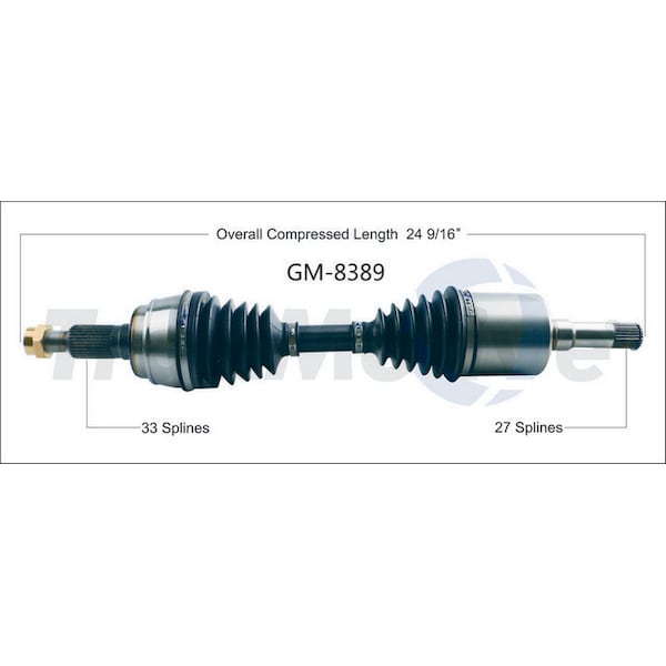 Surtrack Axle Cv Axle Shaft, Gm-8389 GM-8389 - main